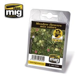 Plantas Cortadas a Láser Mig Jimenez A.MIG-8460 Flores de Pradera Mezcla de Colores