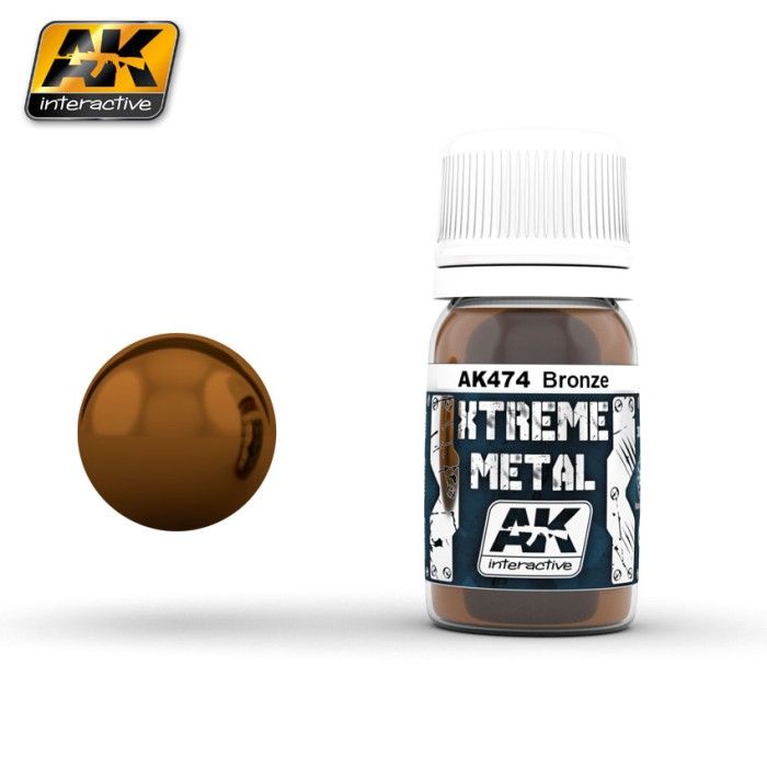 Pintura AK Interactive AK474 Xtreme Metal Color Bronce 30 ml