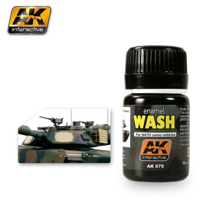 AK Interactive Pintura envejecida AK075 Wash para vehículos de la OTAN