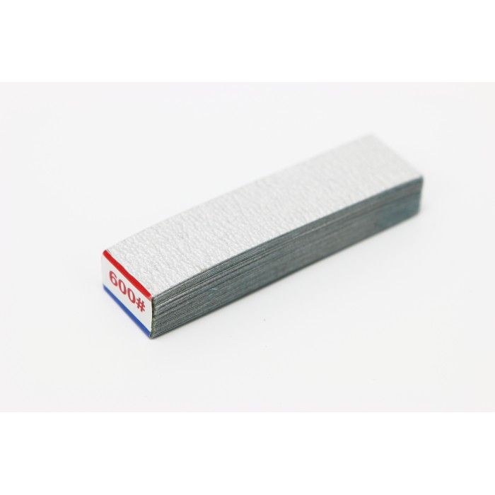 Papel de lija P600 en cuadernillo de 75 mm x 20 mm