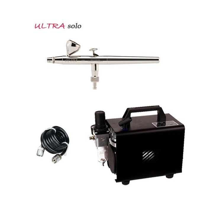 Paquete Ultra Airbrush (0,2 mm) + Compresor RM 2600