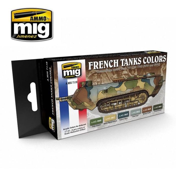 Colores de los tanques franceses 1914-1940