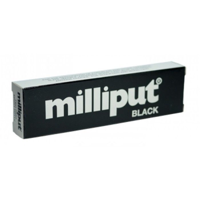 Milliput, pasta epoxi granulada de dos componentes (negra)