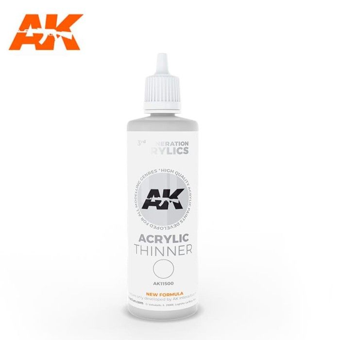 AKAcrylic Thinner 3ª Generación botella blanca