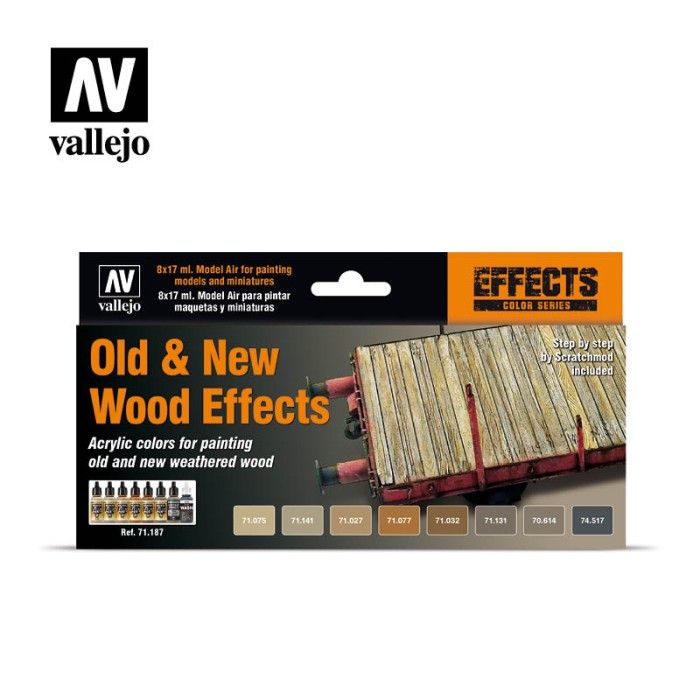 Efectos de madera vieja y nueva