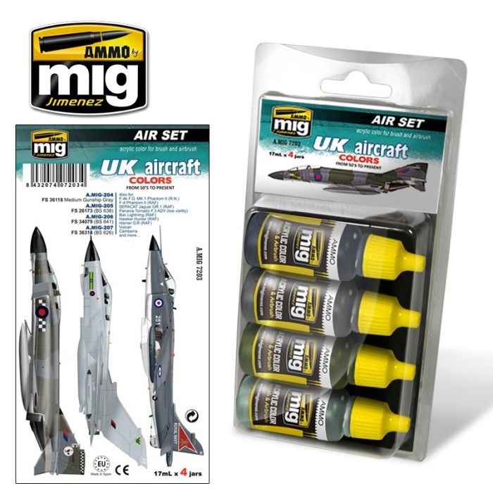 MiG & SU COLORS Cazas grises y verdes