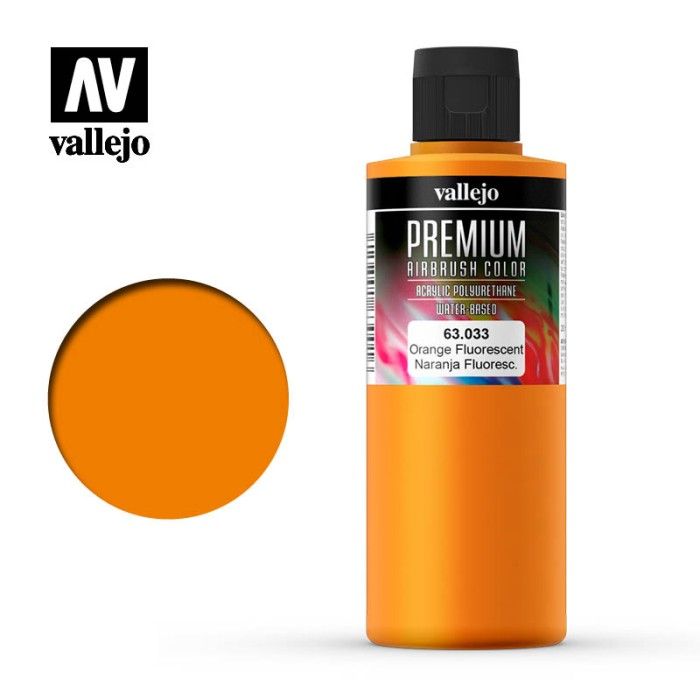 Naranja fluorescente Vallejo Premium 200ml