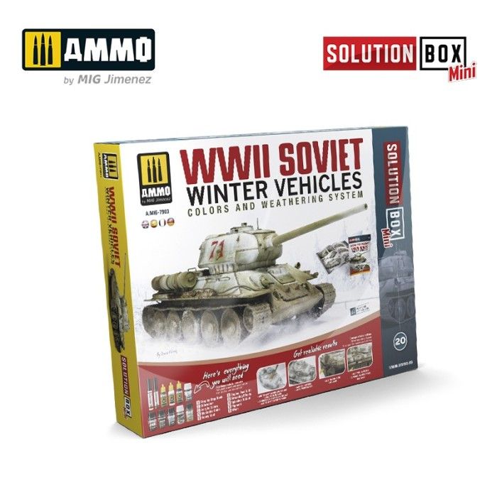 Solution Box Mini - Cómo pintar vehículos de invierno soviéticos de la Segunda Guerra Mundial