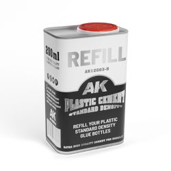 AK Refill Cemento Plástico Densidad Estándar 200ml