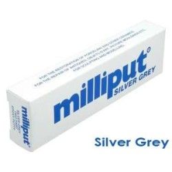 Milliput, pasta epoxi bicomponente de grano medio (gris metálico)