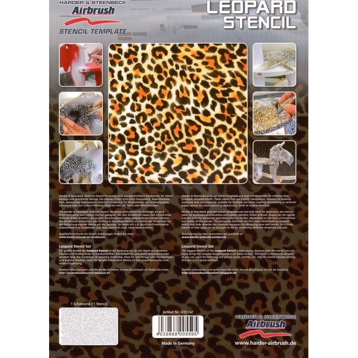 Plantilla de leopardo