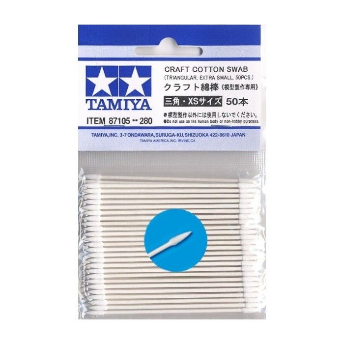Bastoncillos de algodón triangulares Tamiya XS