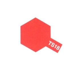 Bote de pintura en aerosol TS18 Rojo metálico brillante