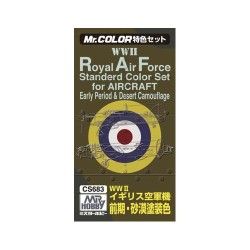 Mr Color Royal Air Force Early & Desert Camouflage WW2 Set